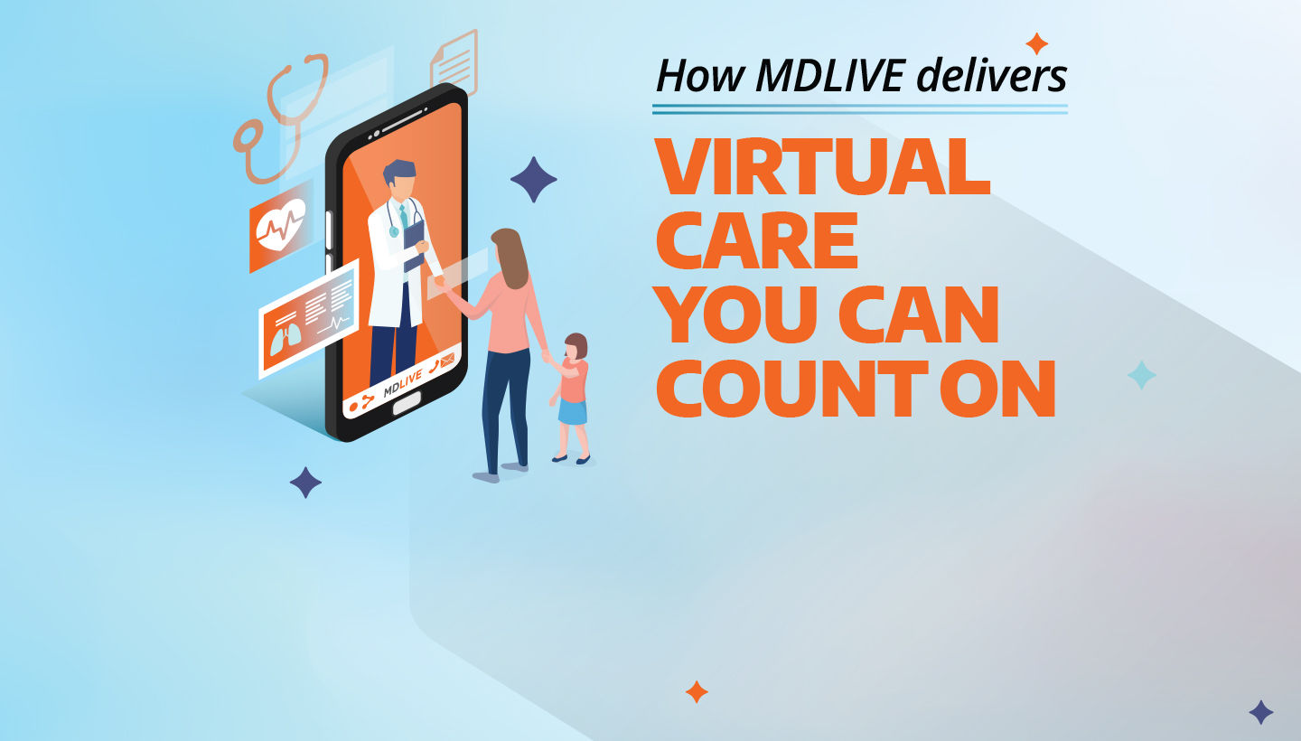 how MDLIVE delivers virtual care you can count on.