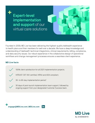 thumbnail for "MD Live Implementation Info Sheet"